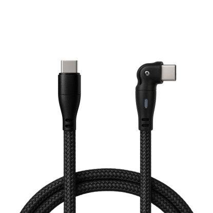 編織款180度彎頭充電線