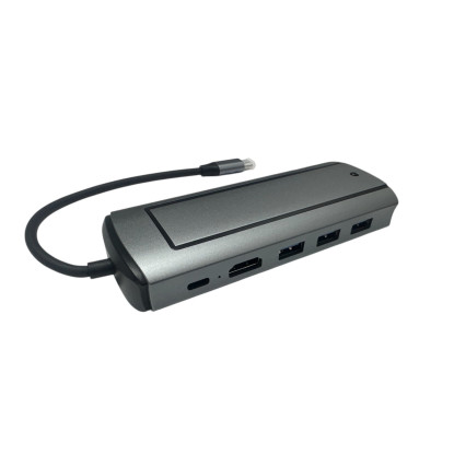 EVU006 Type-C 擴充 HUB 多功能六合一